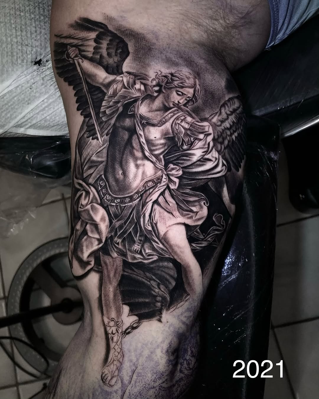 Tattoo by @tattoosbylynn_sdt — realism, black_and_grey