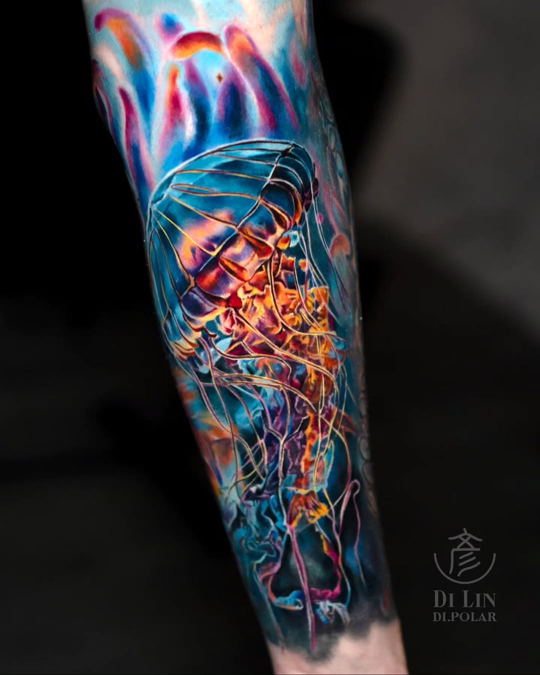 Tattoo by @di.polar β realism, black_and_grey