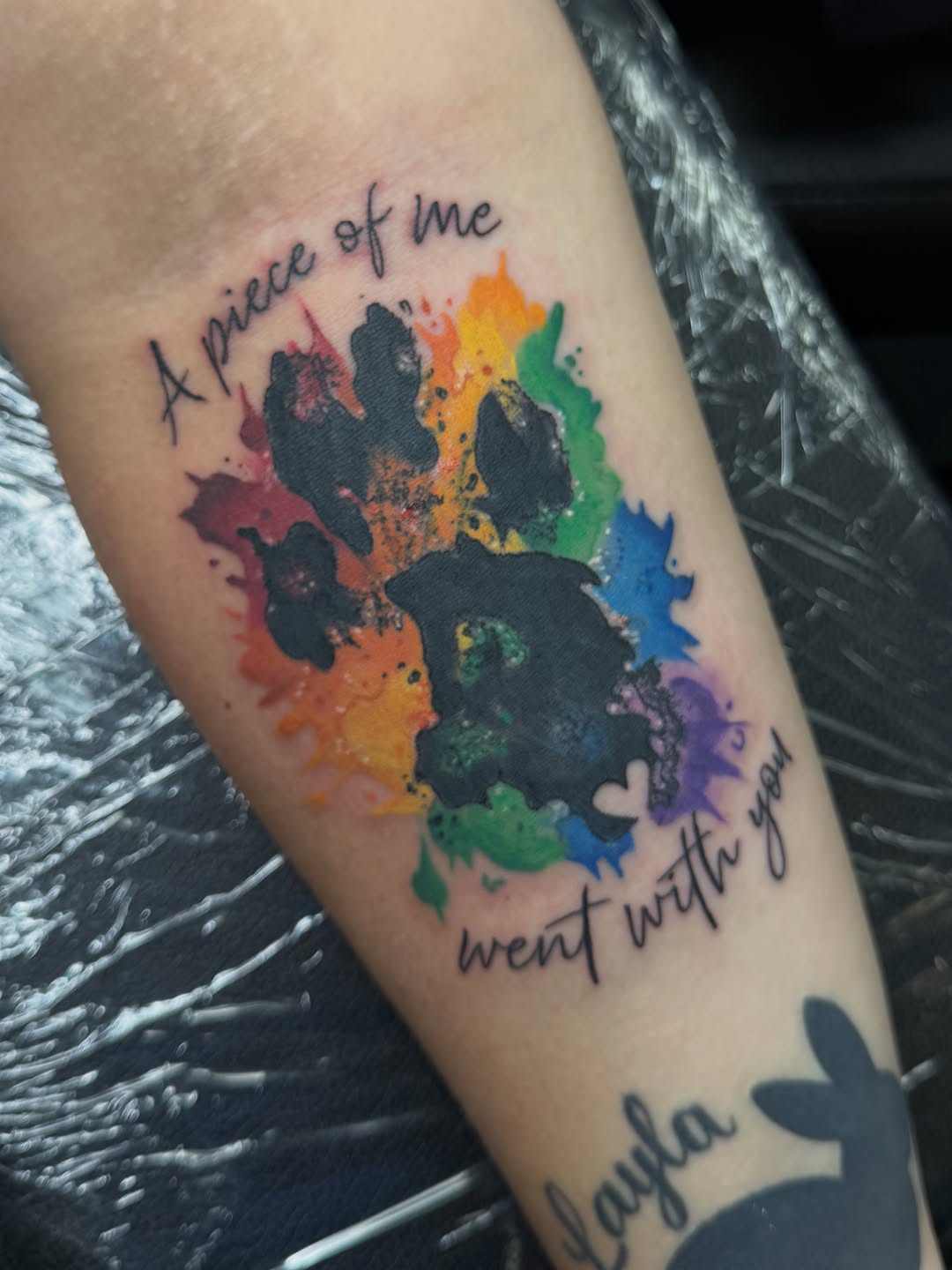 Tattoo by @aminatattooyou β lettering_script, watercolor