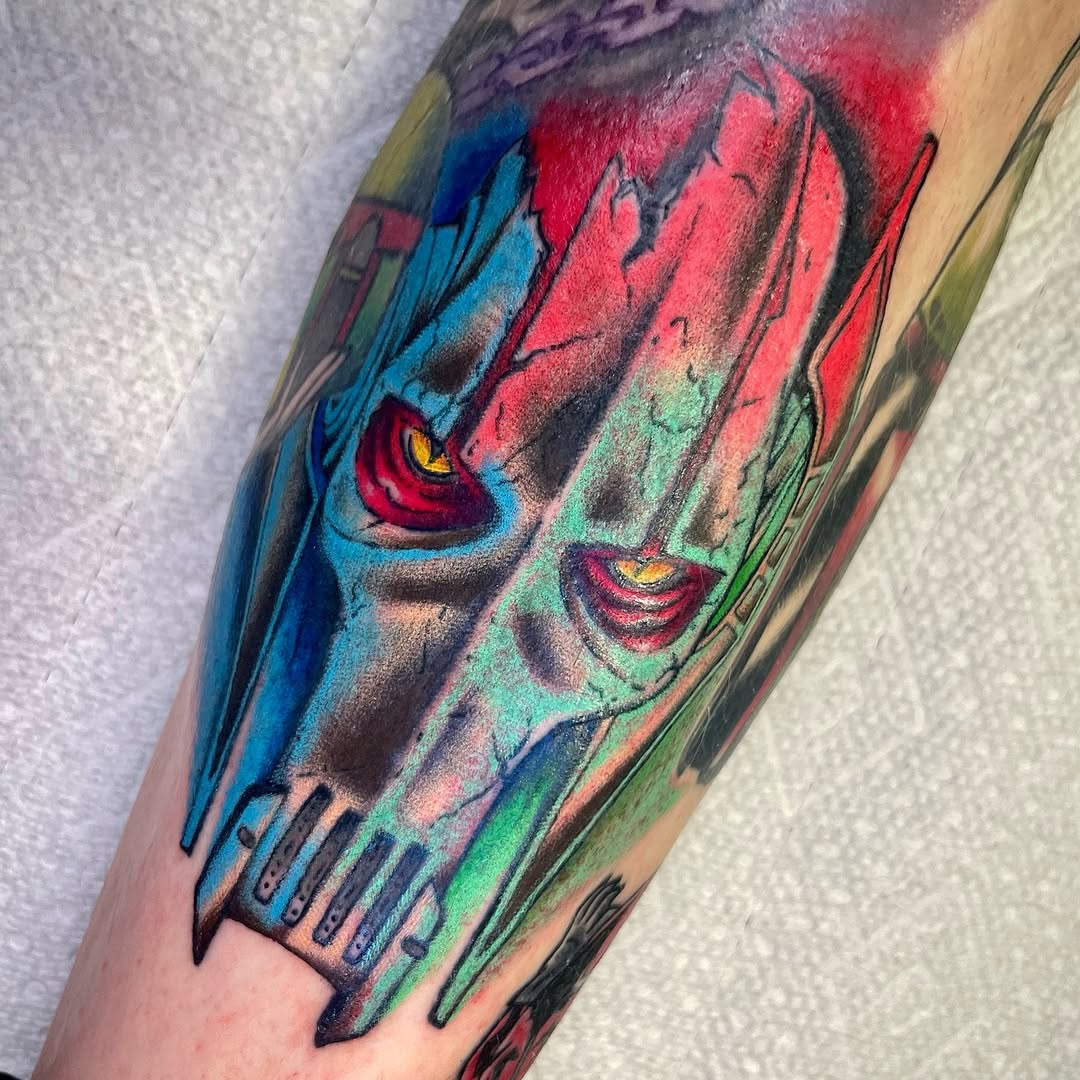 Tattoo by @fish.af β new_school, trash_polka