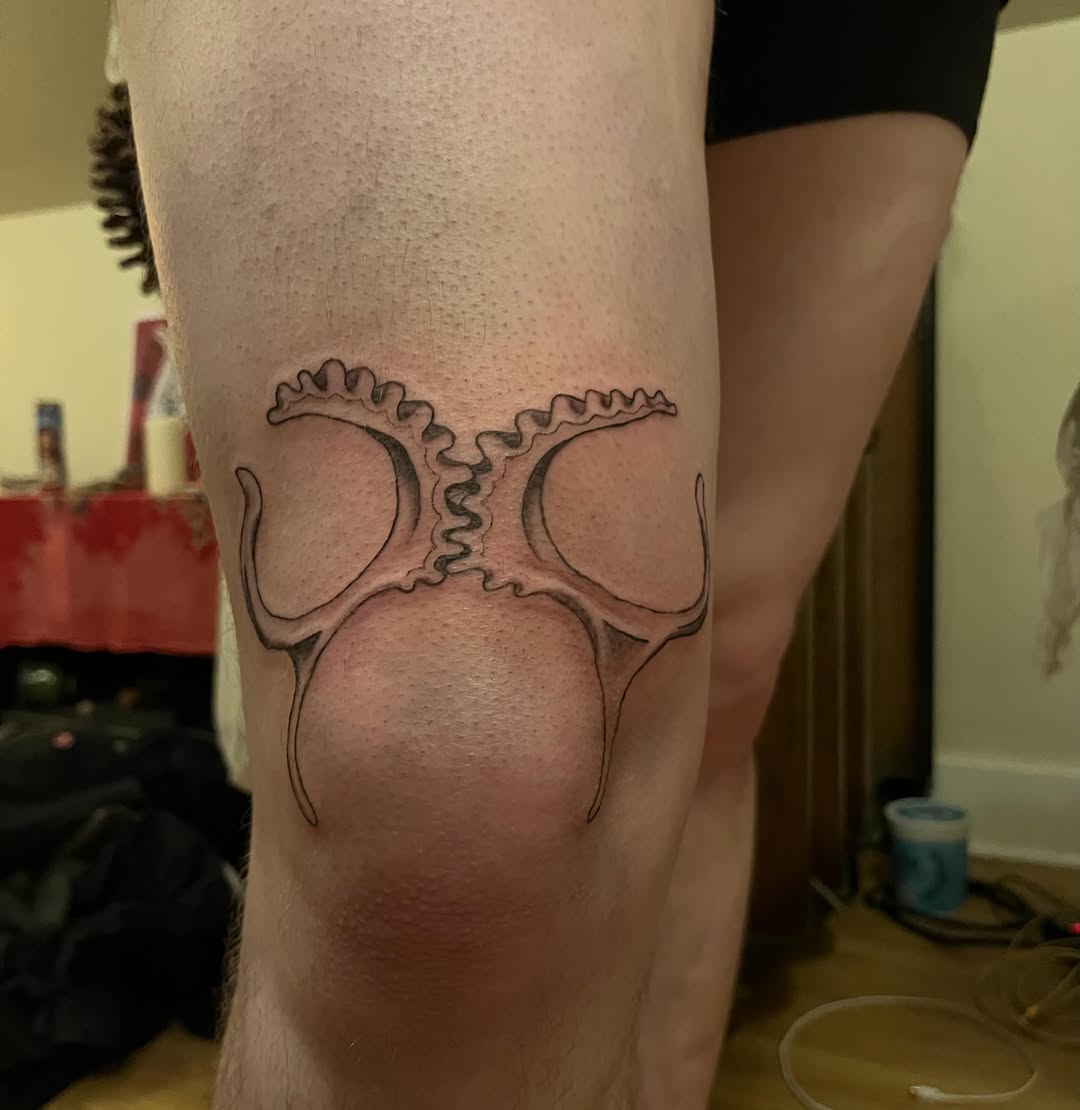 Tattoo by @lanternalia.arts — illustrative, black_and_grey