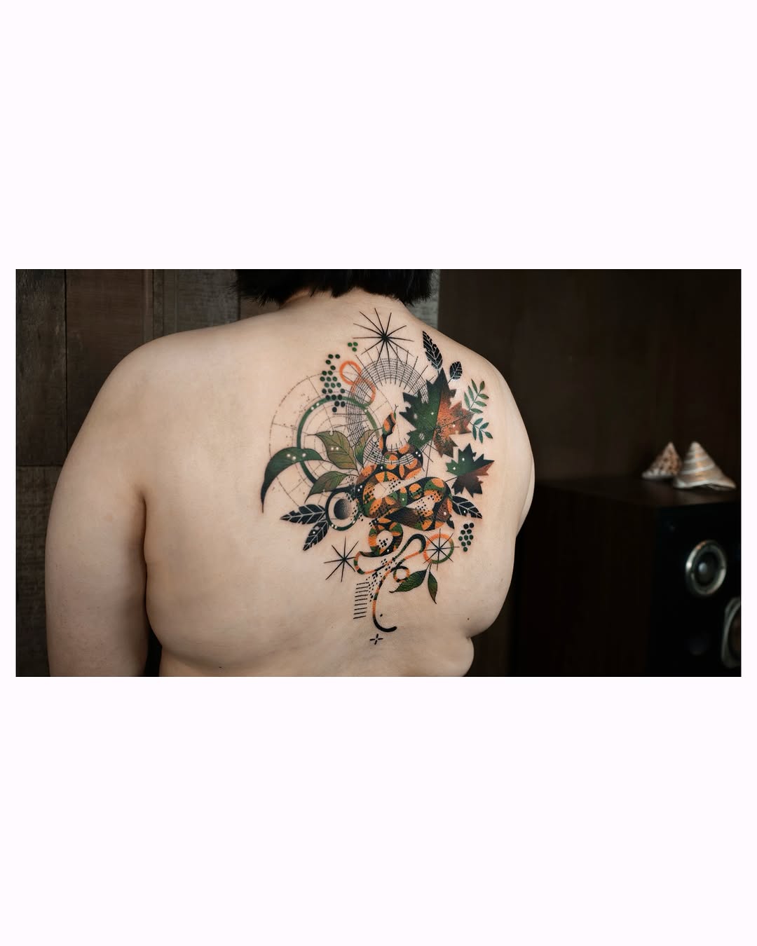 Tattoo by @hen_tattooer — geometric, realism