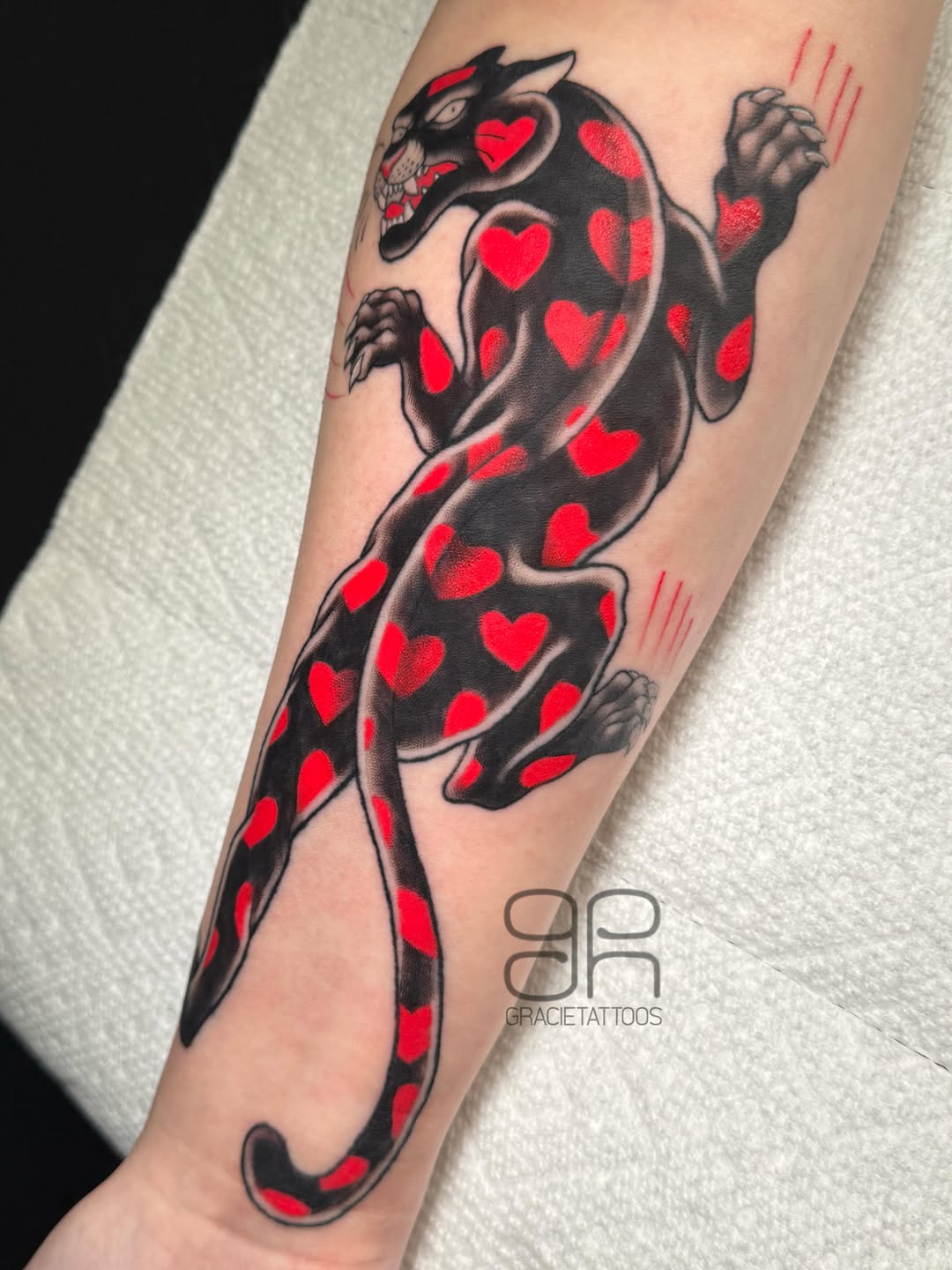 Tattoo by @gracietattoos — neo_traditional, blackwork