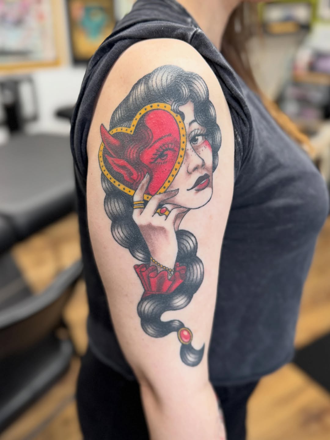 Tattoo by @gracietattoos — american_traditional, neo_traditional