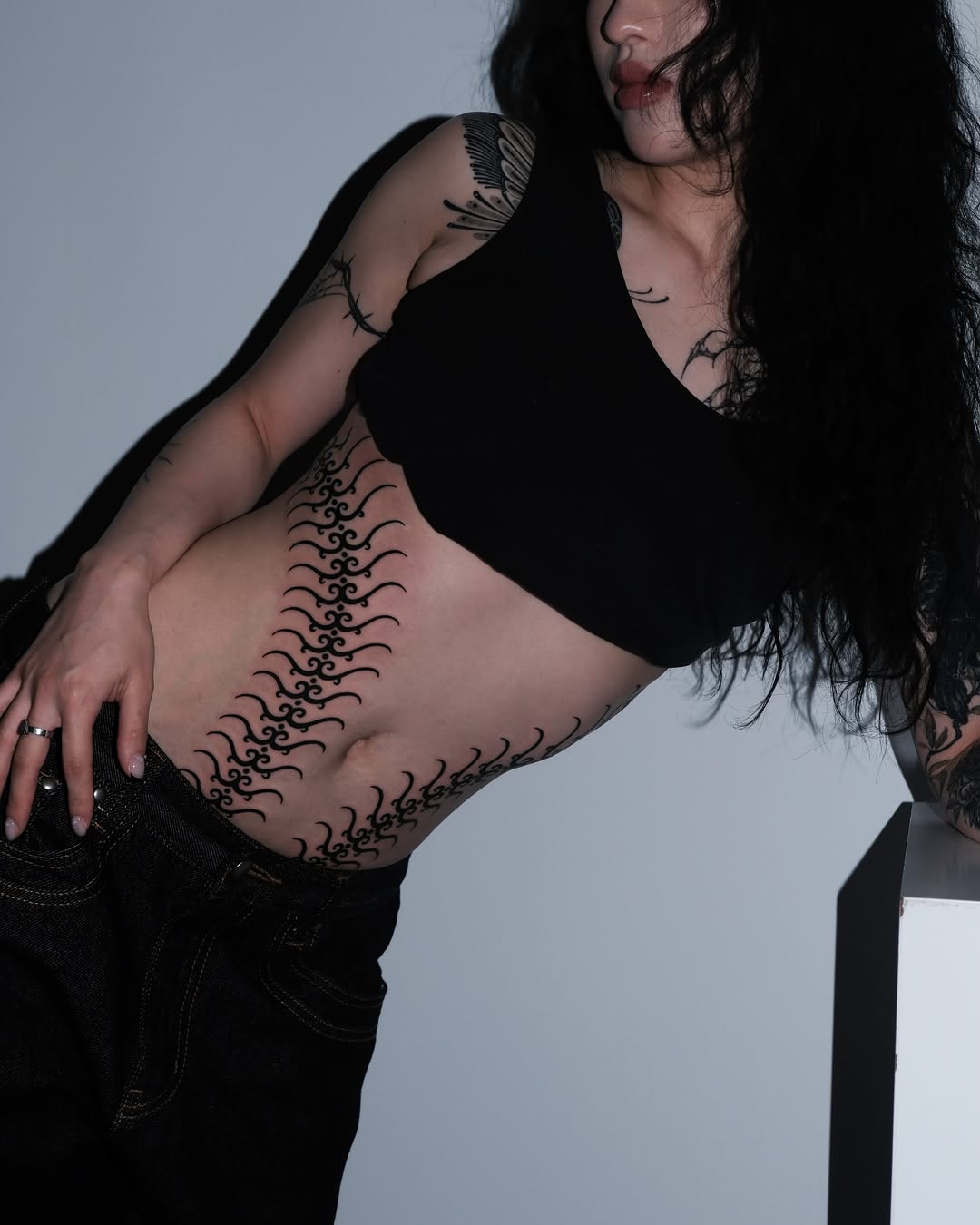 Tattoo by @fishermaaaaaaaan — blackwork, ornamental