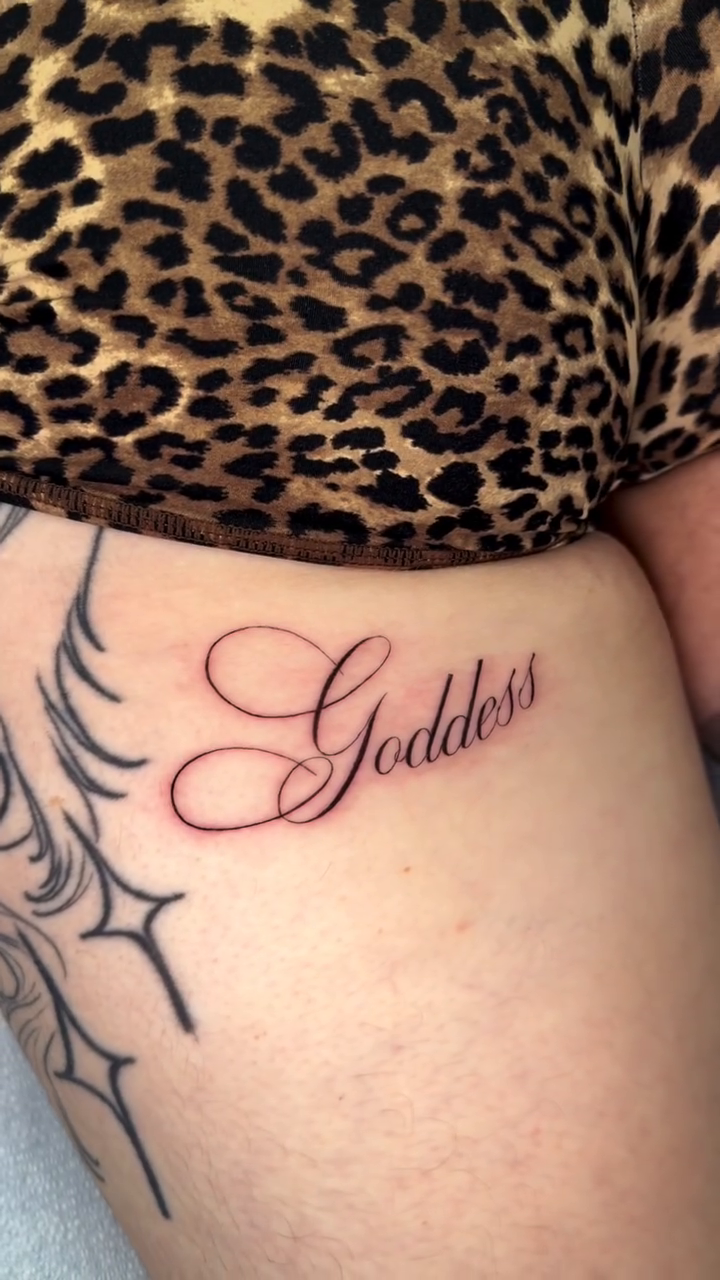 Tattoo by @izzyinktattoos_ — lettering_script, fine_line