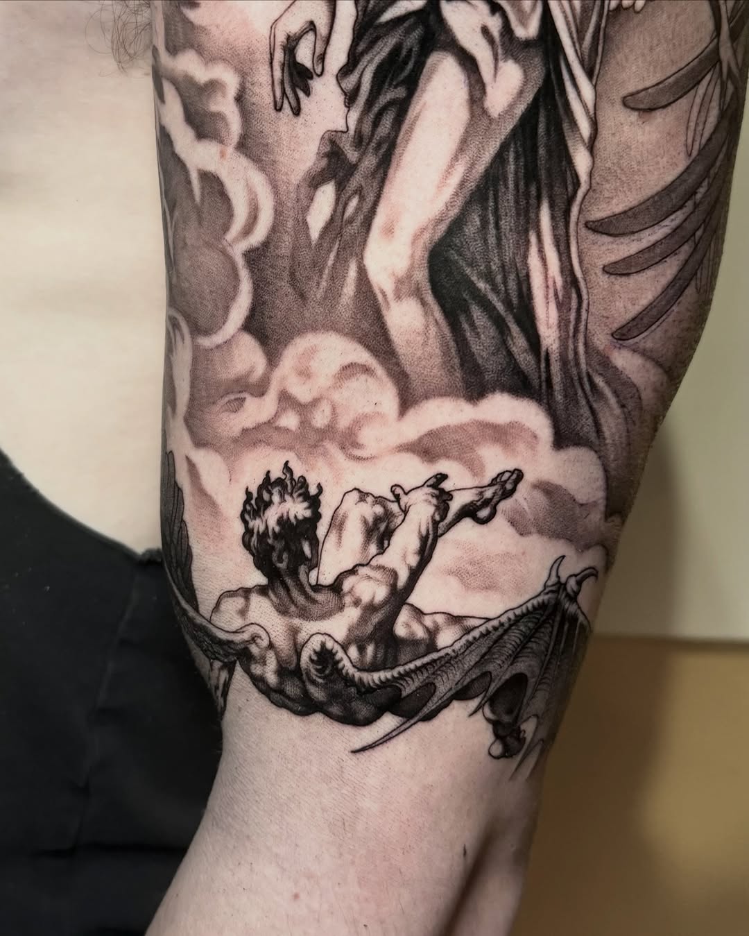 Tattoo by @markvatatattoo โ black_and_grey, realism