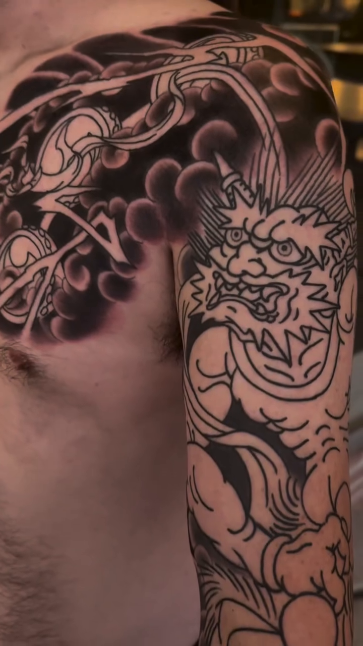 Tattoo by @mikediamond151 — japanese_irezumi, black_and_grey