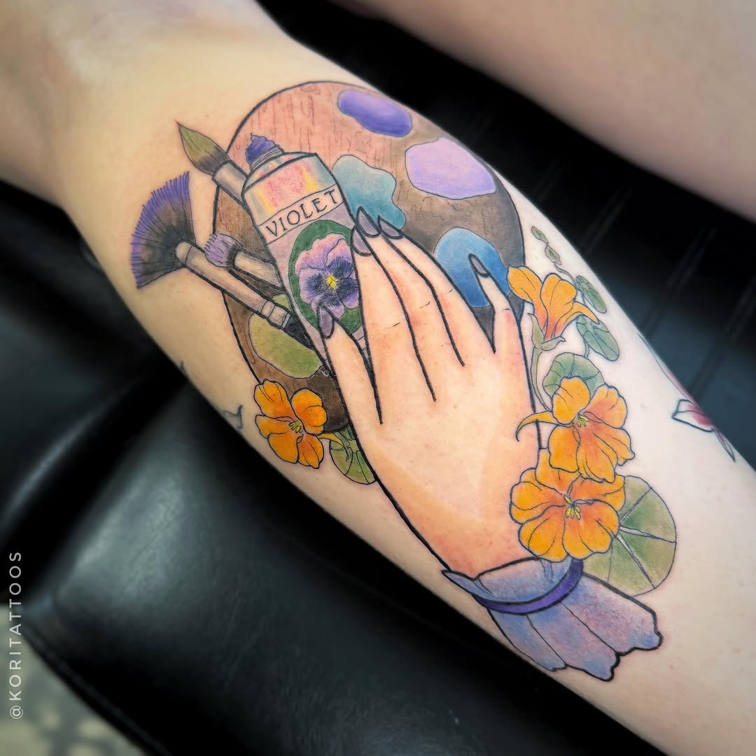 Tattoo by @koritattoos — watercolor
