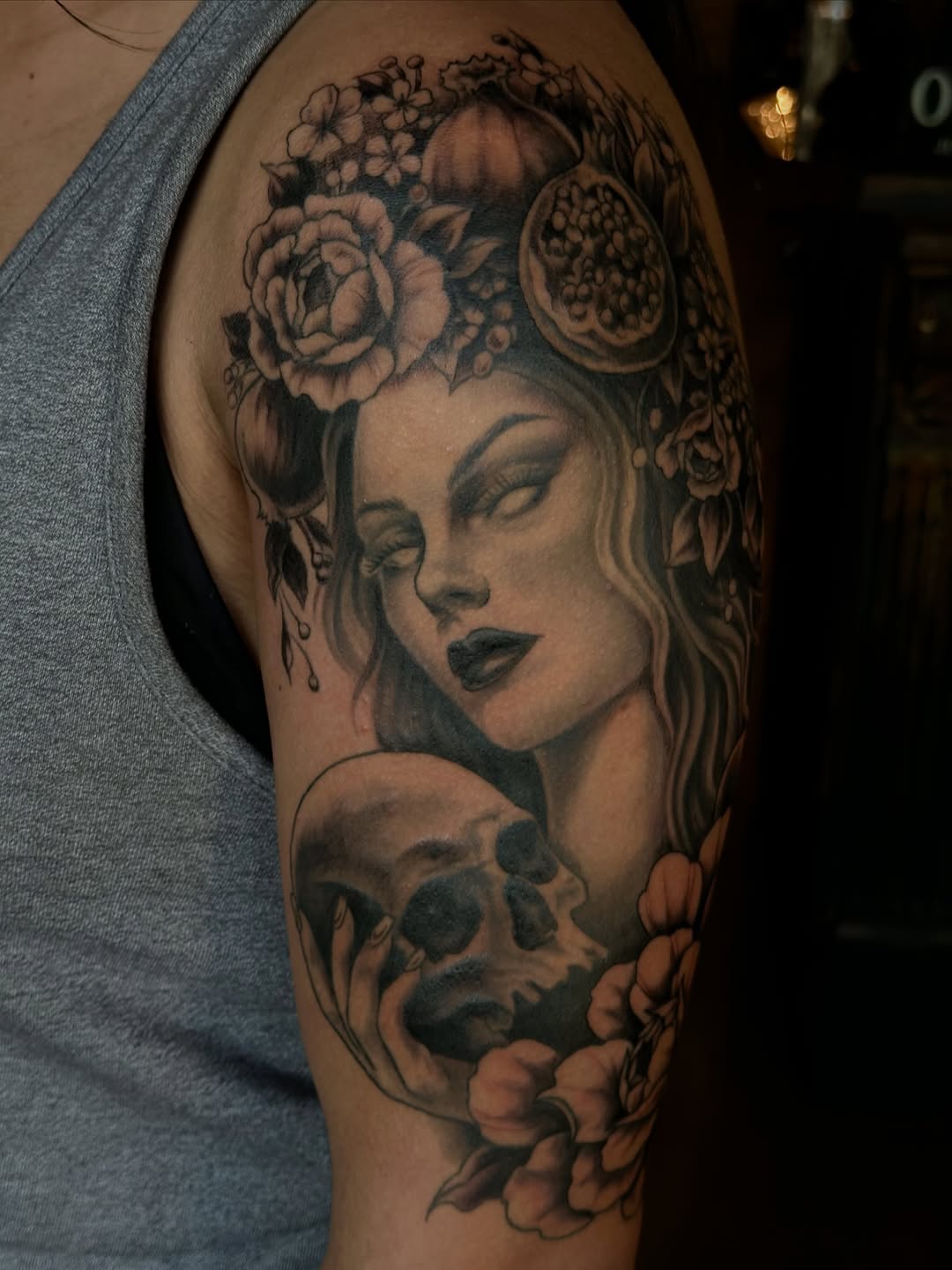 Tattoo by @kay.b.tats — black_and_grey, realism
