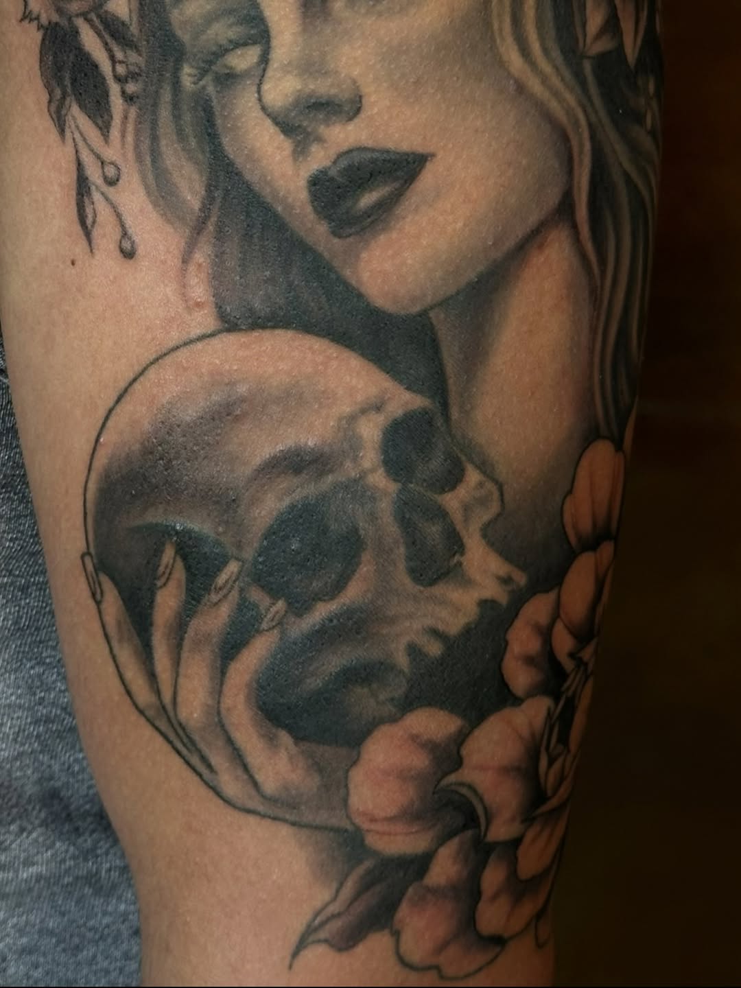 Tattoo by @kay.b.tats — black_and_grey, realism