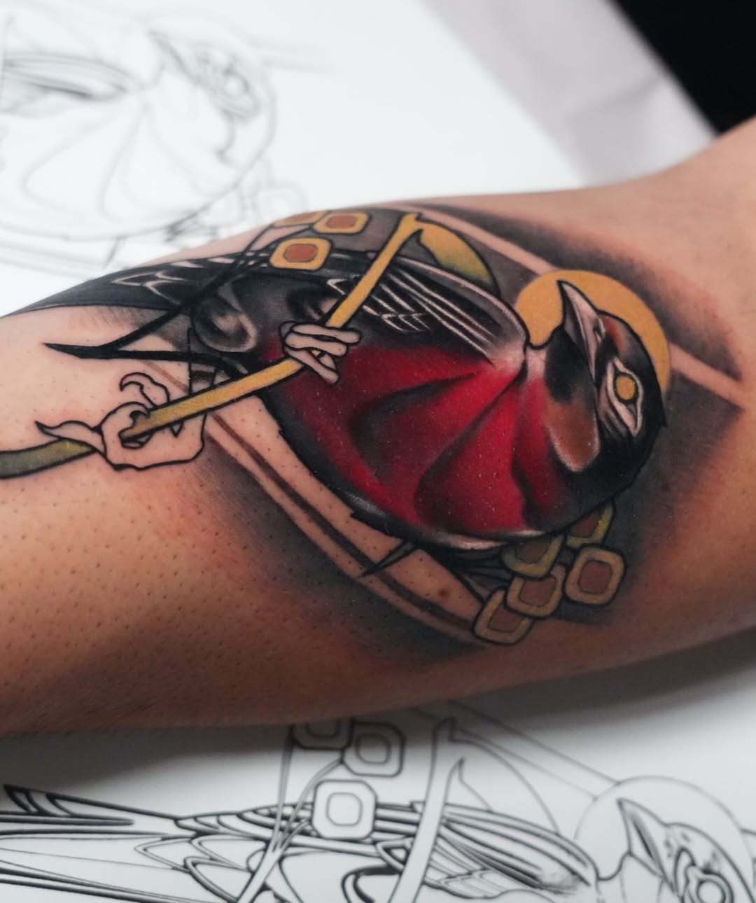 Tattoo by @jaxxkeslerinkk — black_and_grey