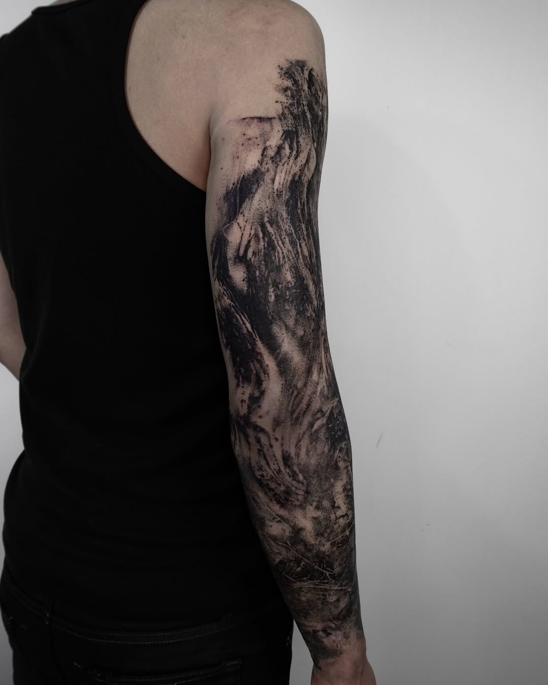 Tattoo by @9ti_________ — blackwork, dotwork
