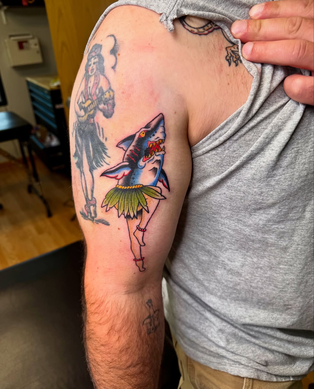 Tattoo by @shakybones_tattoos — american_traditional, new_school