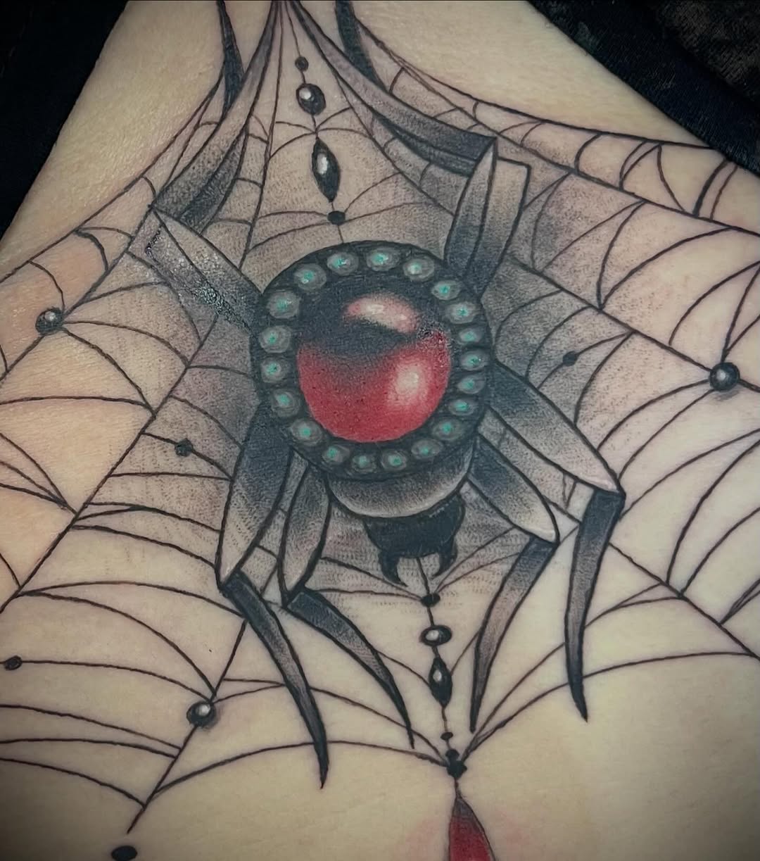 Tattoo by @freya_fataletattoo — black_and_grey, illustrative