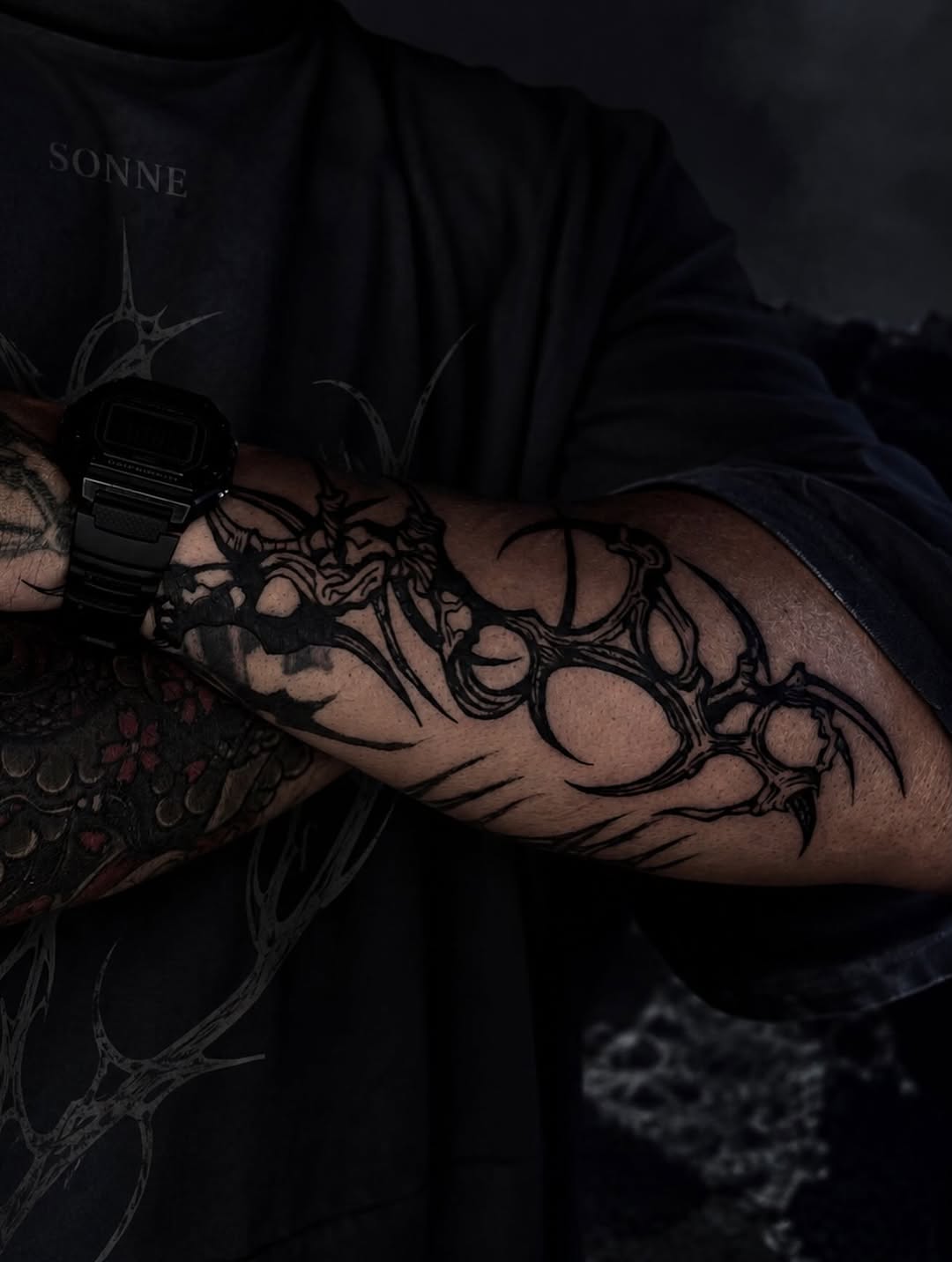 Tattoo by @sautattooo — blackwork, tribal