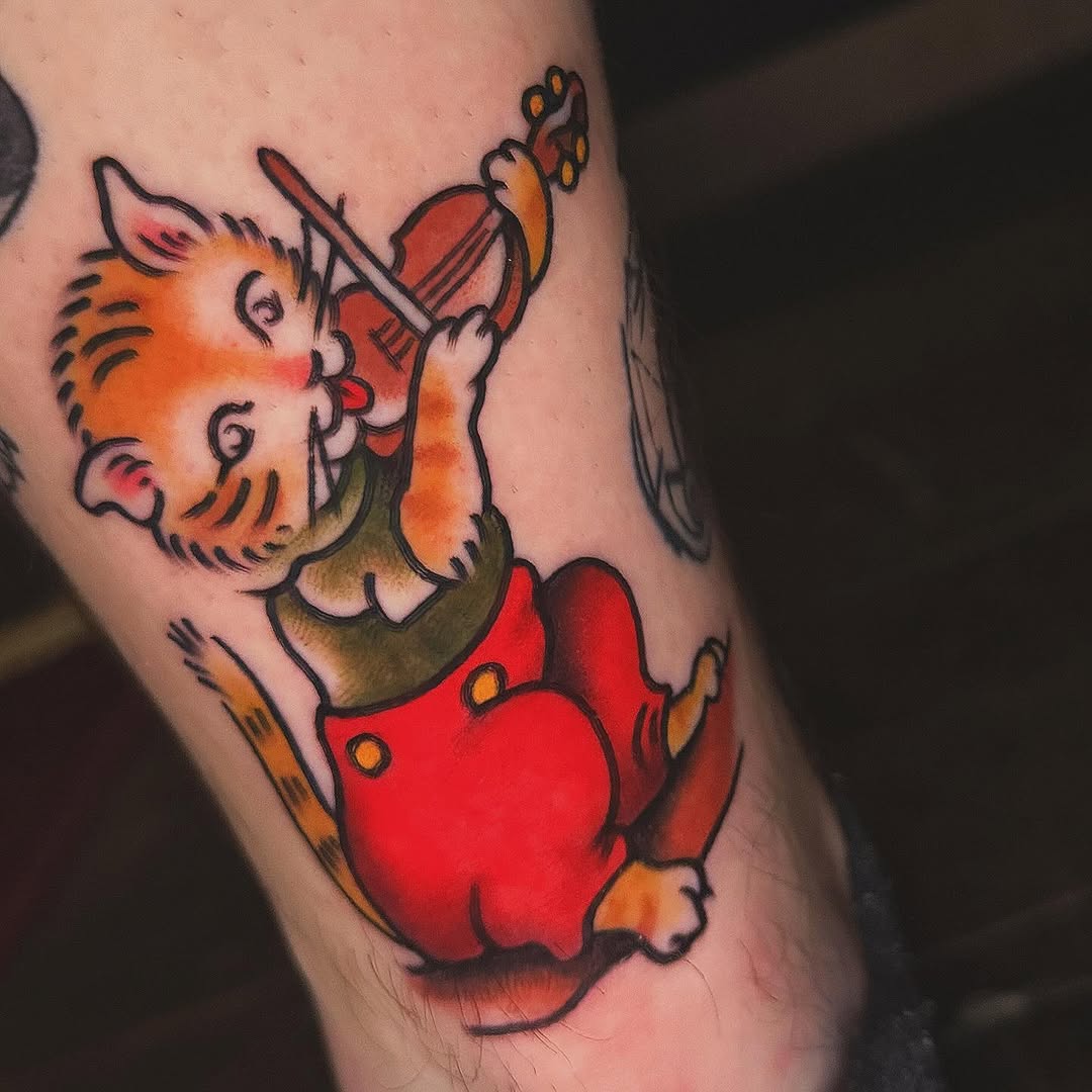 Tattoo by @nikkibeetattoos — american_traditional, illustrative