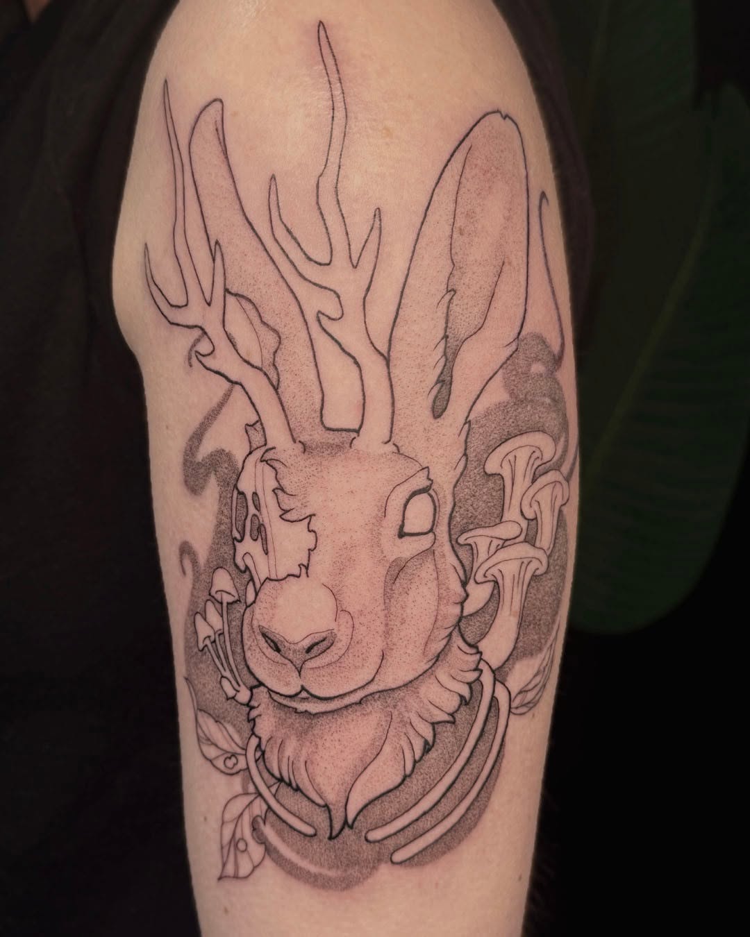 Tattoo by @ernieinks — dotwork
