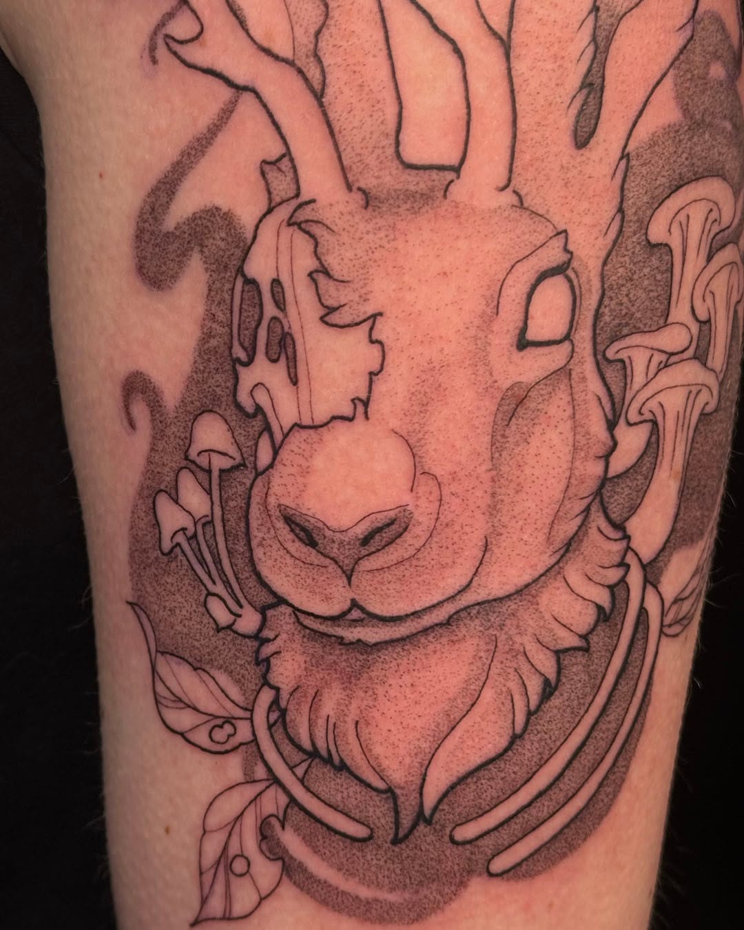 Tattoo by @ernieinks — dotwork