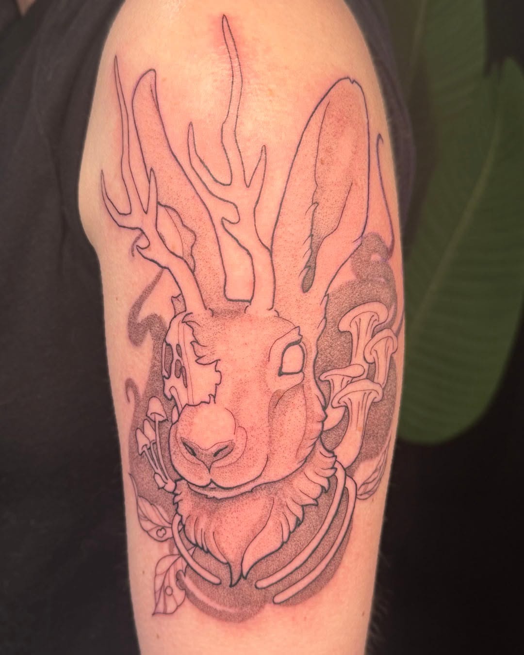 Tattoo by @ernieinks — dotwork