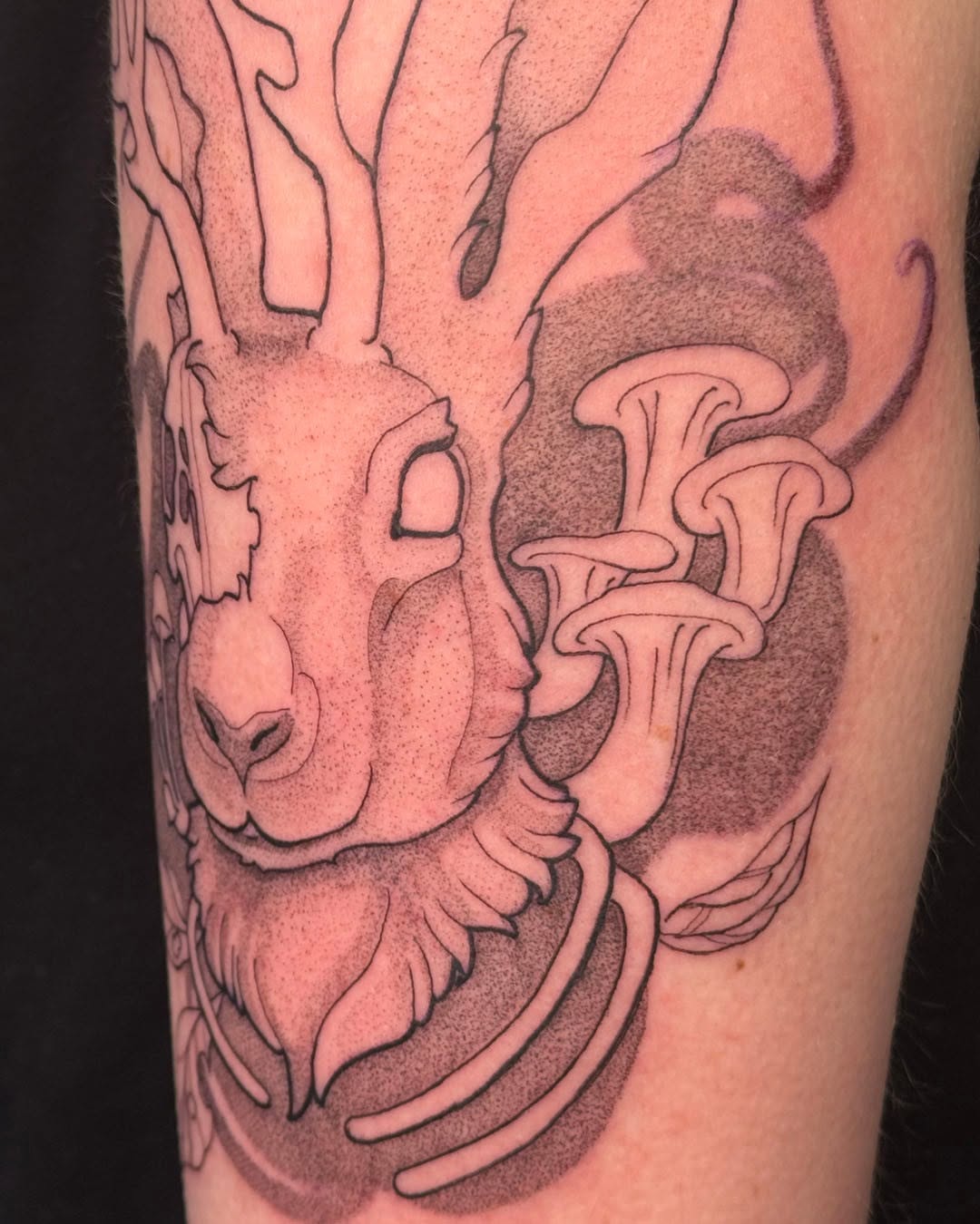 Tattoo by @ernieinks — dotwork