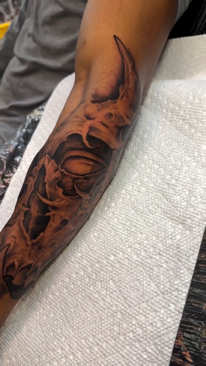 Tattoo by @inkedby_adam — black_and_grey, realism