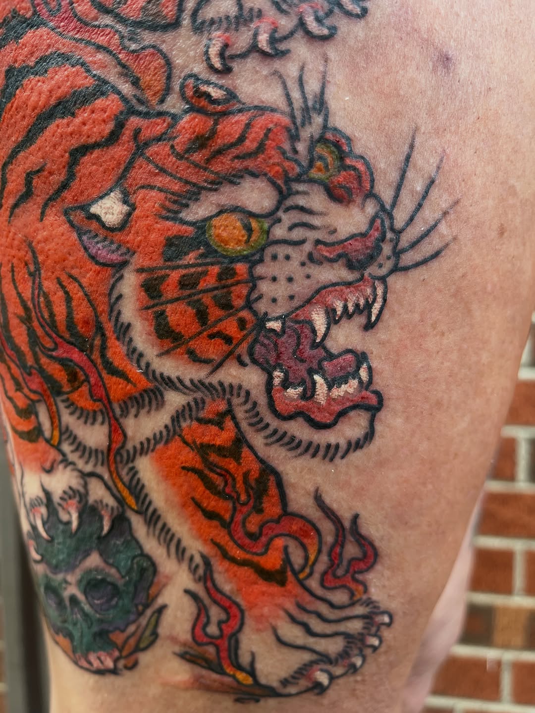 Tattoo by @edflorestattoo — american_traditional, japanese_irezumi