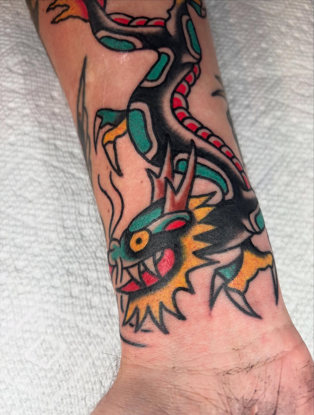 Tattoo by @alexsublett_tattoo โ american_traditional, illustrative