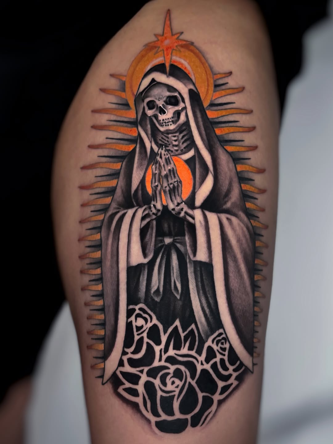 Tattoo by @raso_tattoo — black_and_grey