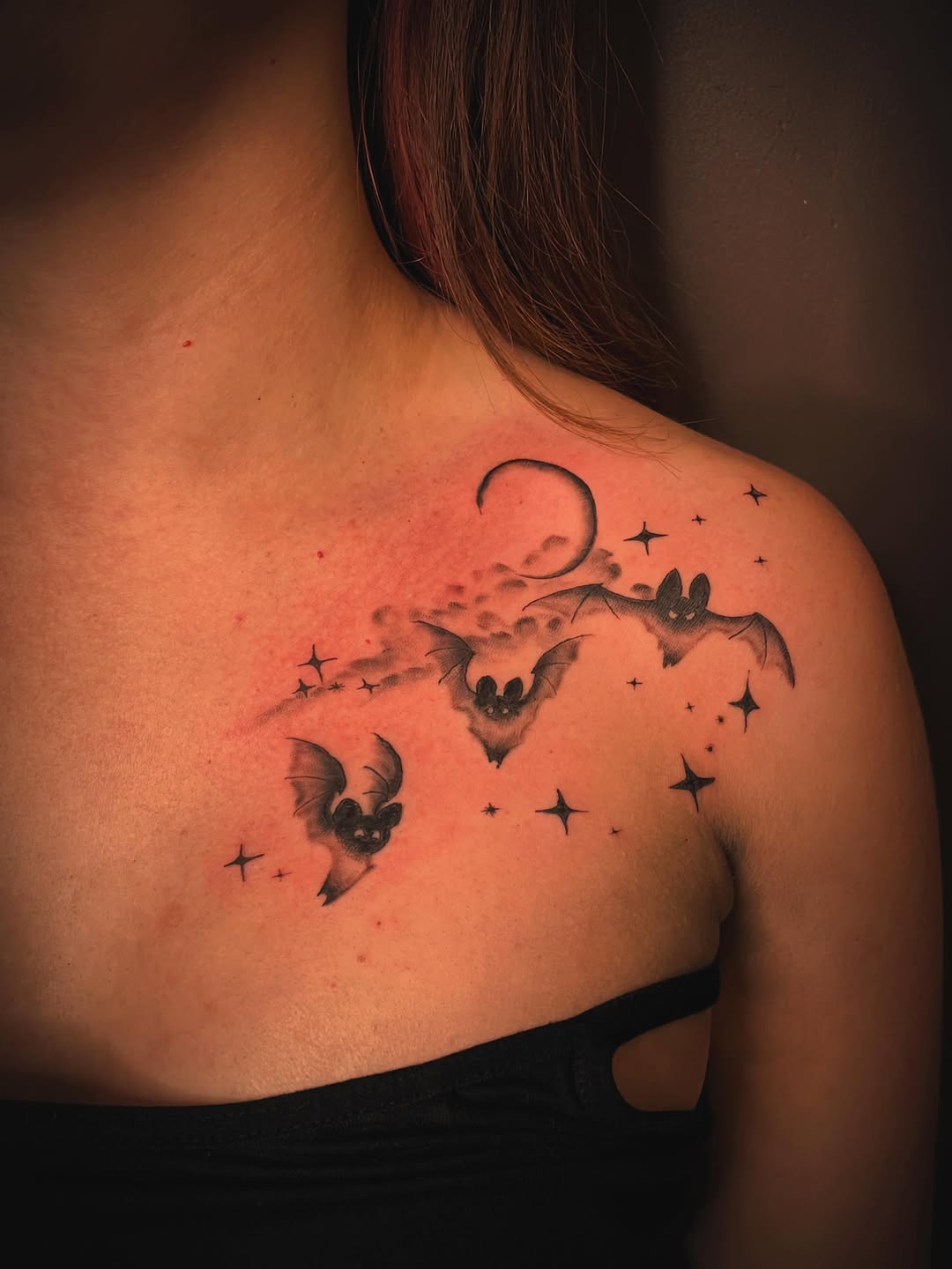 Tattoo by @scare_bear_tattoos — illustrative, black_and_grey