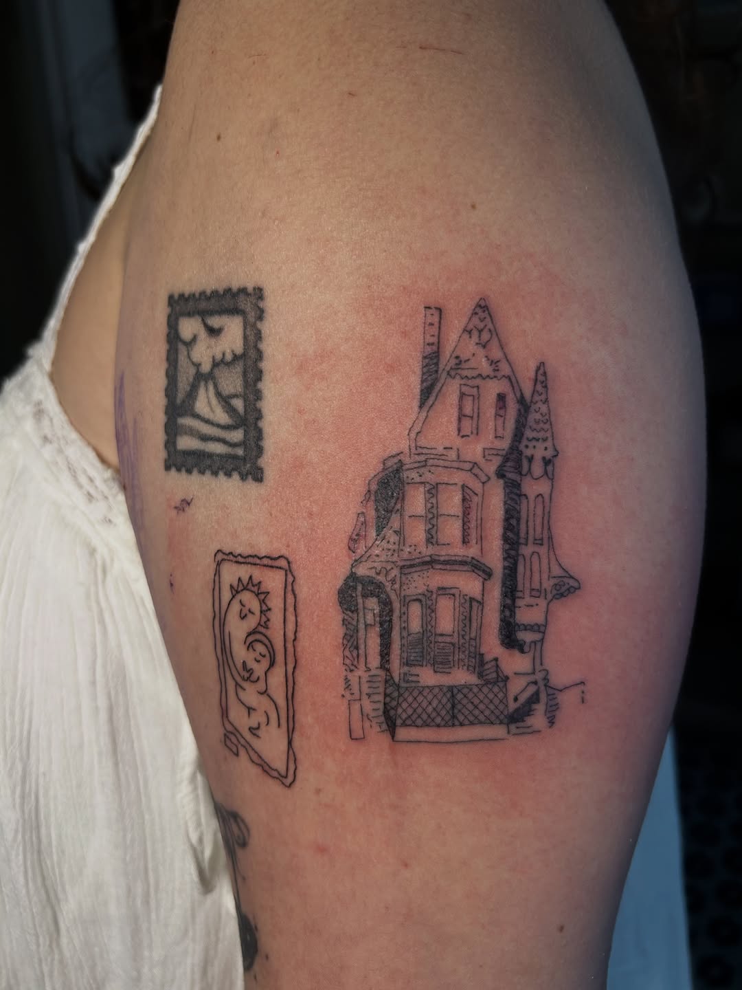 Tattoo by @off_world_tattoos — illustrative, fine_line