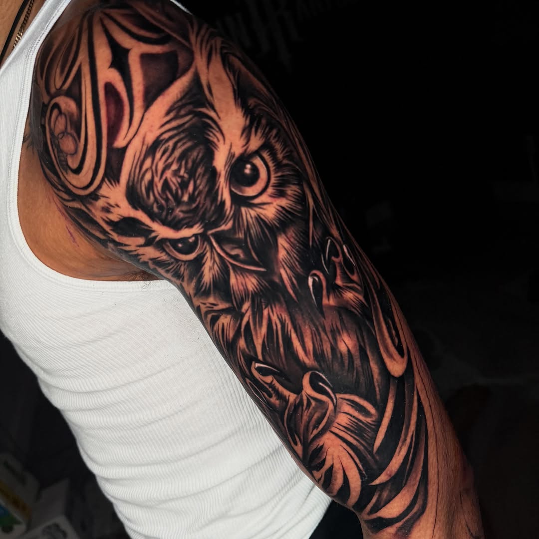 Tattoo by @idrinkink_ — realism, black_and_grey