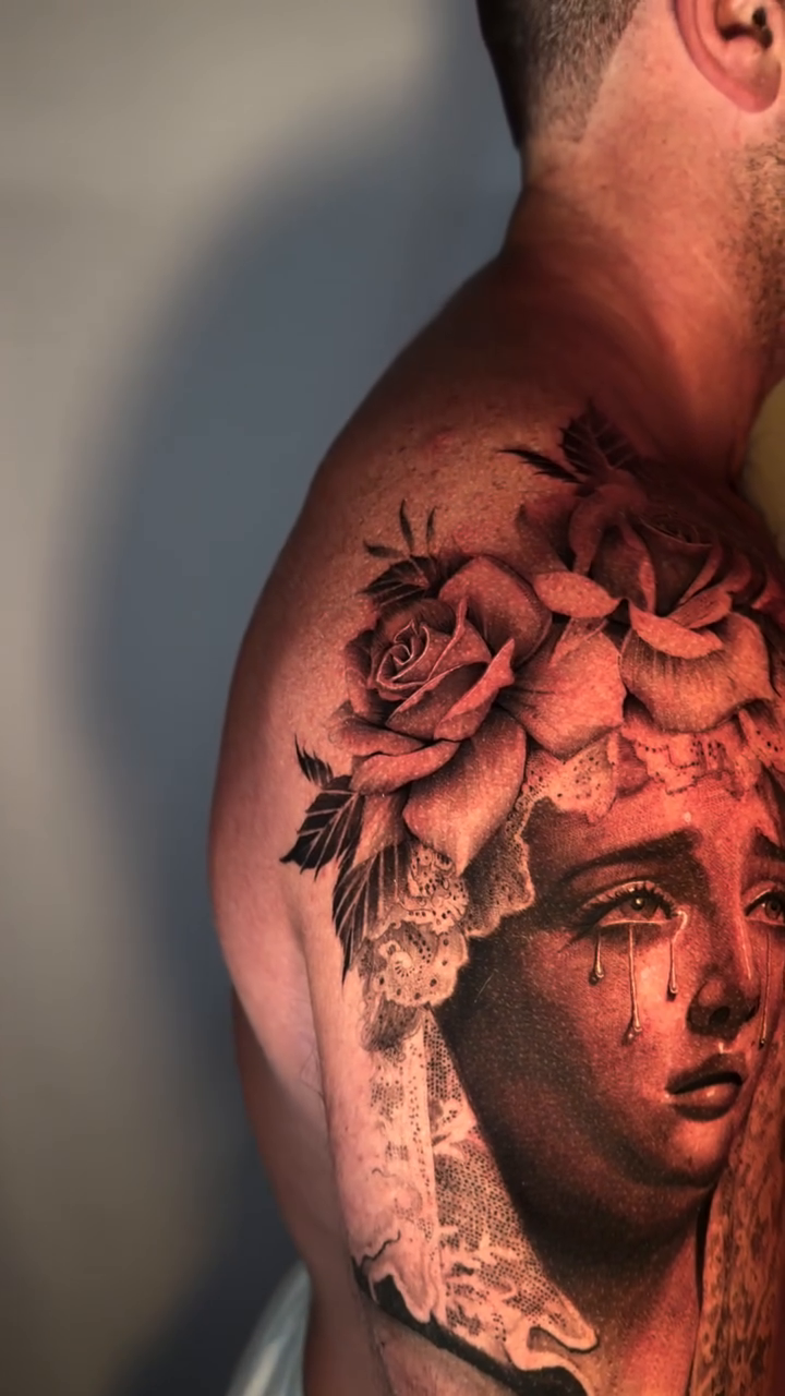 Tattoo by @joibaileytattoos — black_and_grey, realism