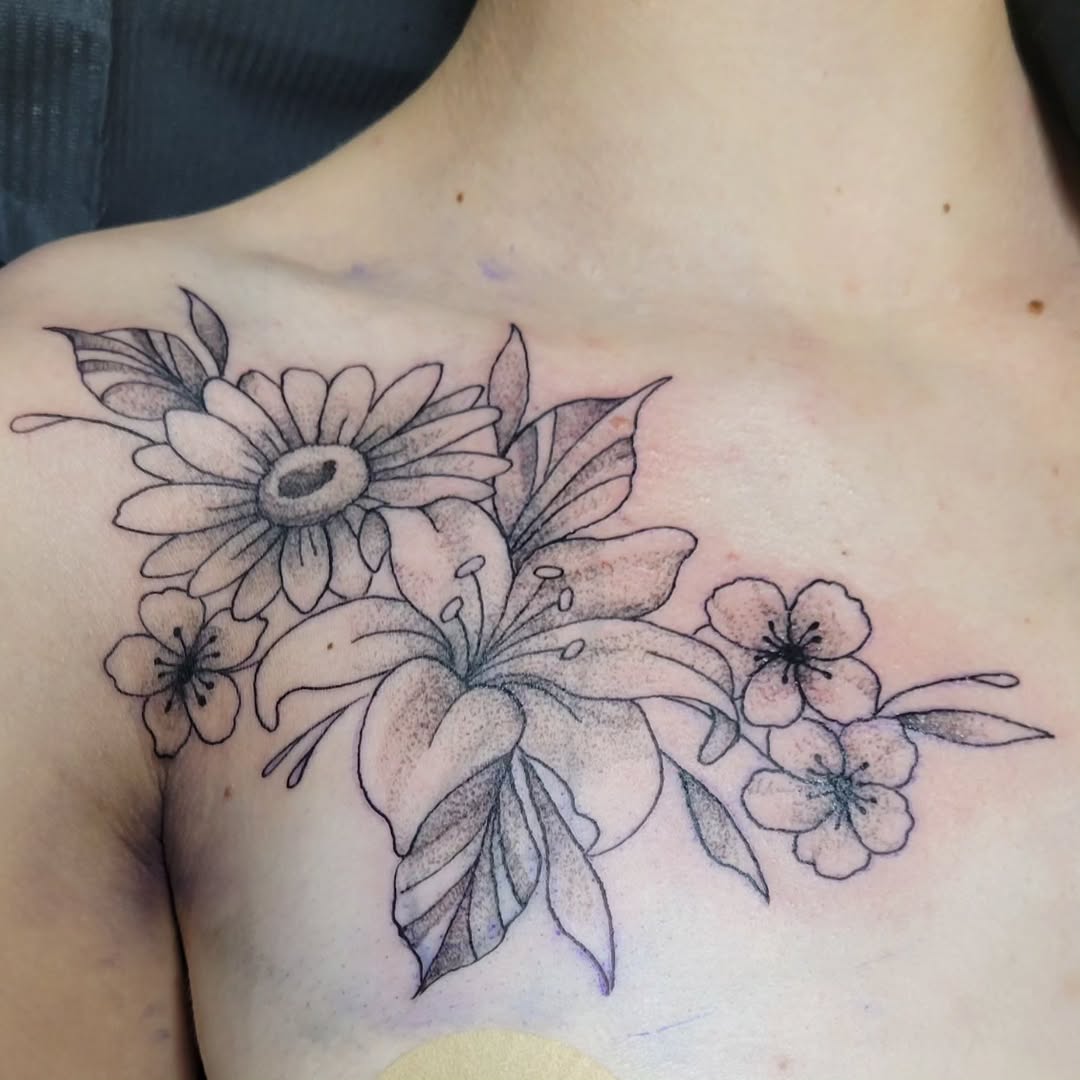 Tattoo by @nightmaristic — illustrative, black_and_grey