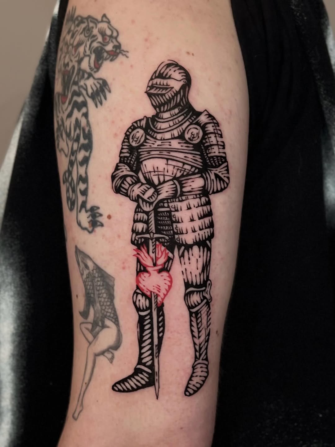 Tattoo by @wonny_wood โ blackwork, illustrative