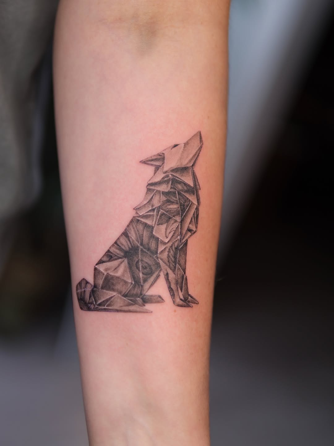 Tattoo by @alinasovina.tattooing โ geometric, black_and_grey