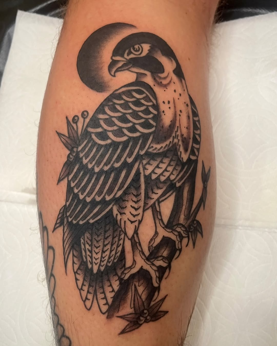 Tattoo by @tifftats — american_traditional, black_and_grey