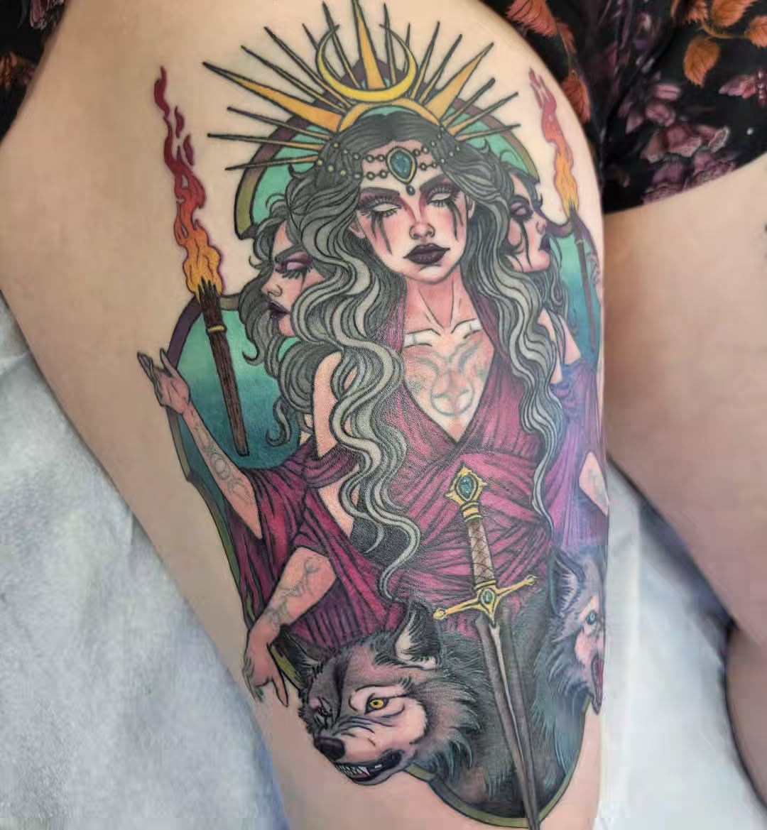 Tattoo by @tattooschmutz โ illustrative, dark_realism