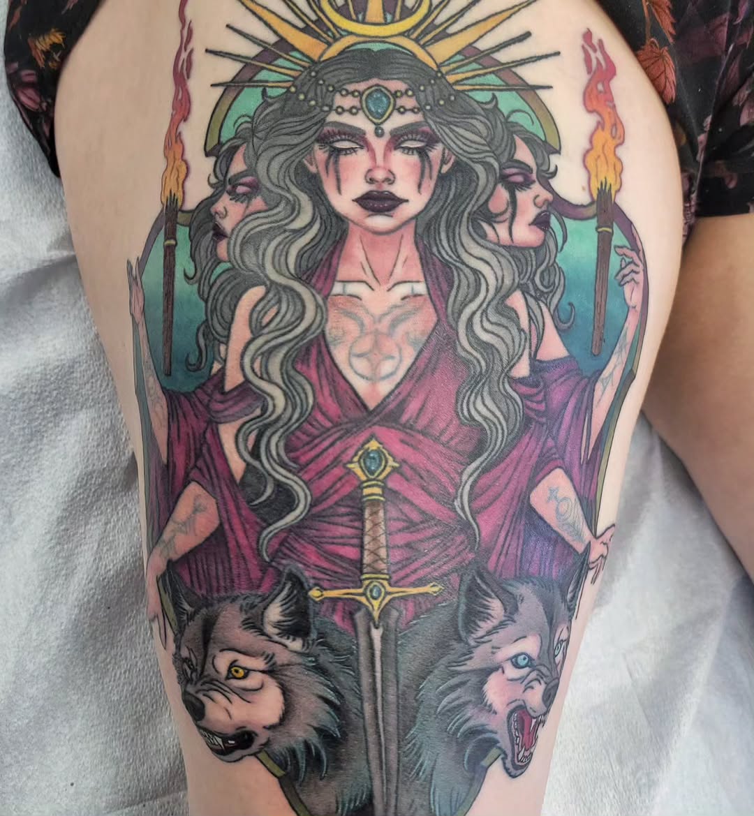Tattoo by @tattooschmutz โ illustrative, dark_realism