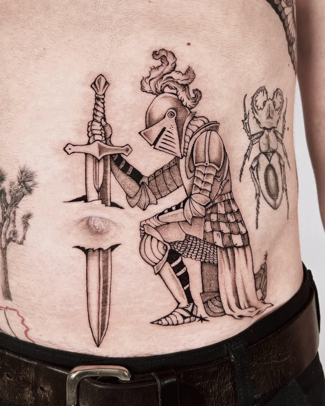 Tattoo by @ibuylemurs — black_and_grey, chicano