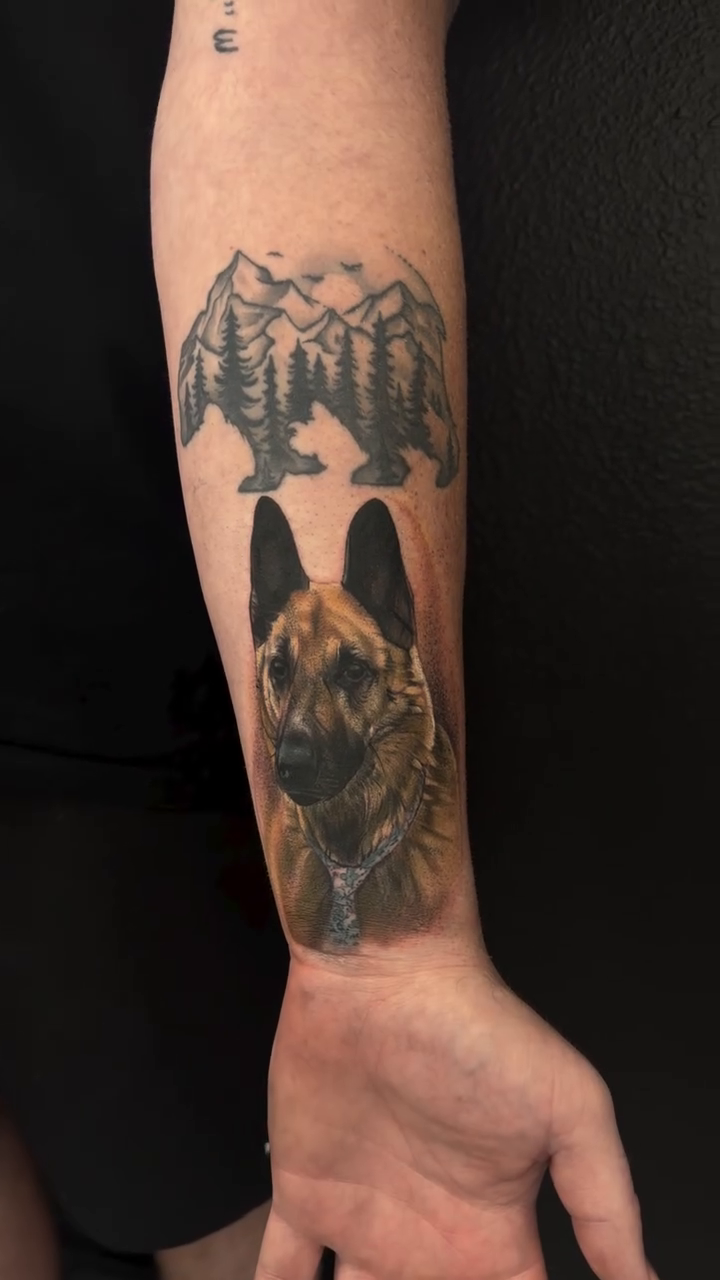 Tattoo by @austintattoo — realism, black_and_grey