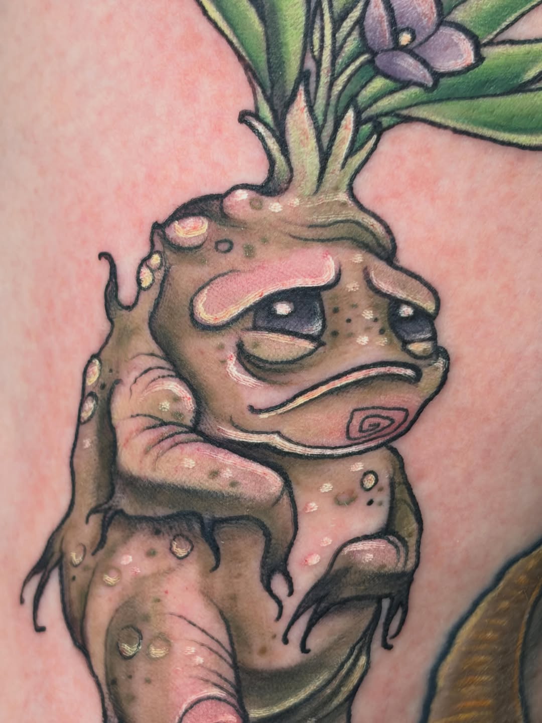 Tattoo by @bodyartbyalia — illustrative, realism