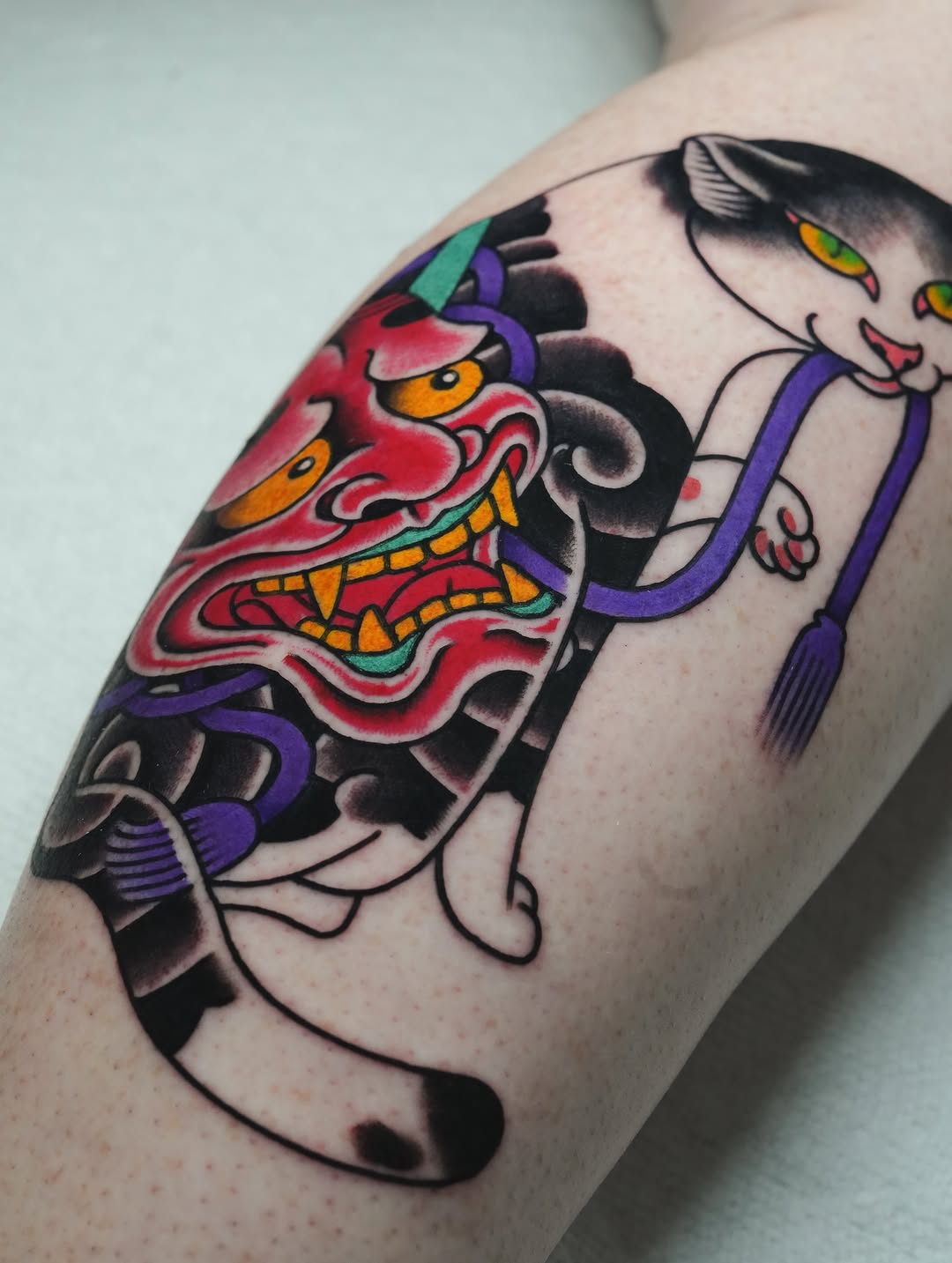 Tattoo by @robinson.tattoo โ japanese_irezumi, neo_traditional
