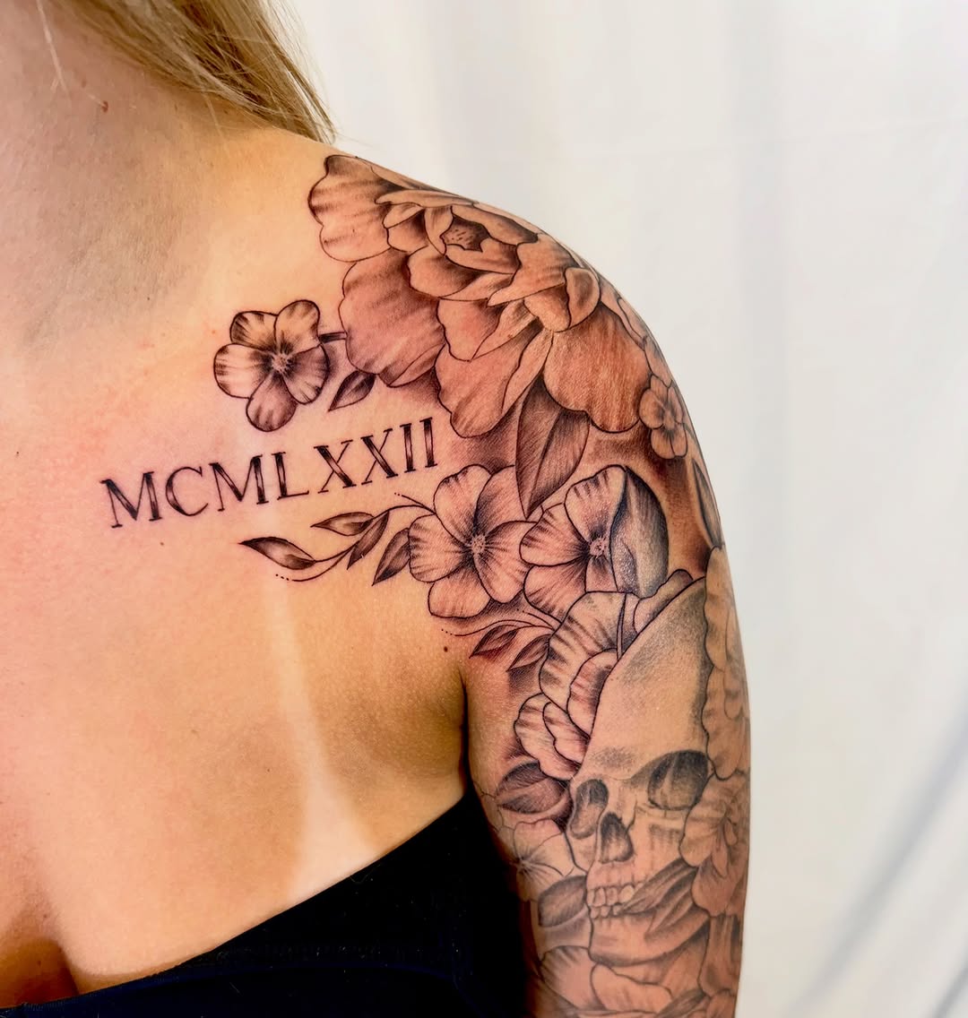 Tattoo by @jerryluckycat — black_and_grey, realism