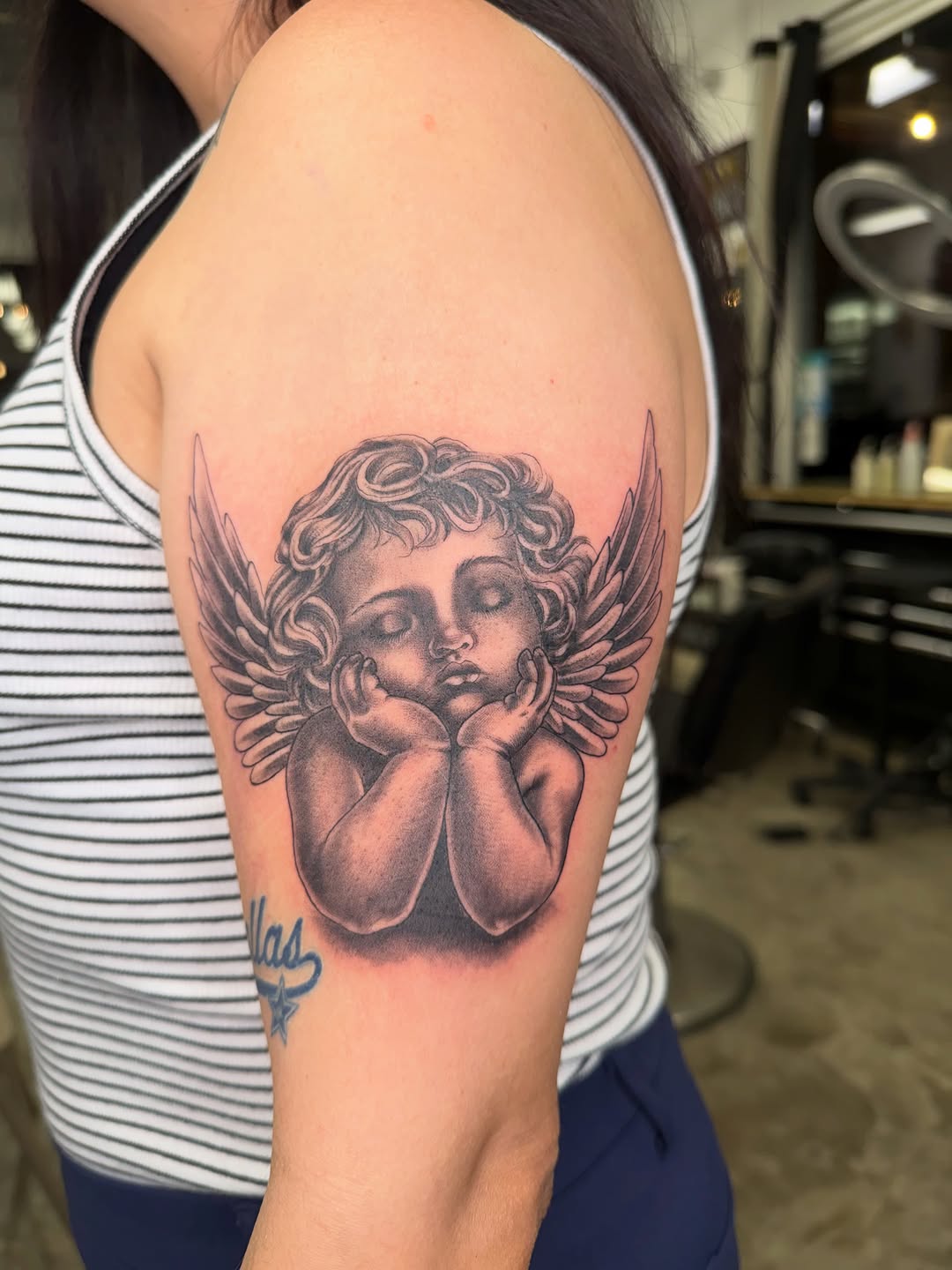 Tattoo by @dtxtattoos โ realism, black_and_grey