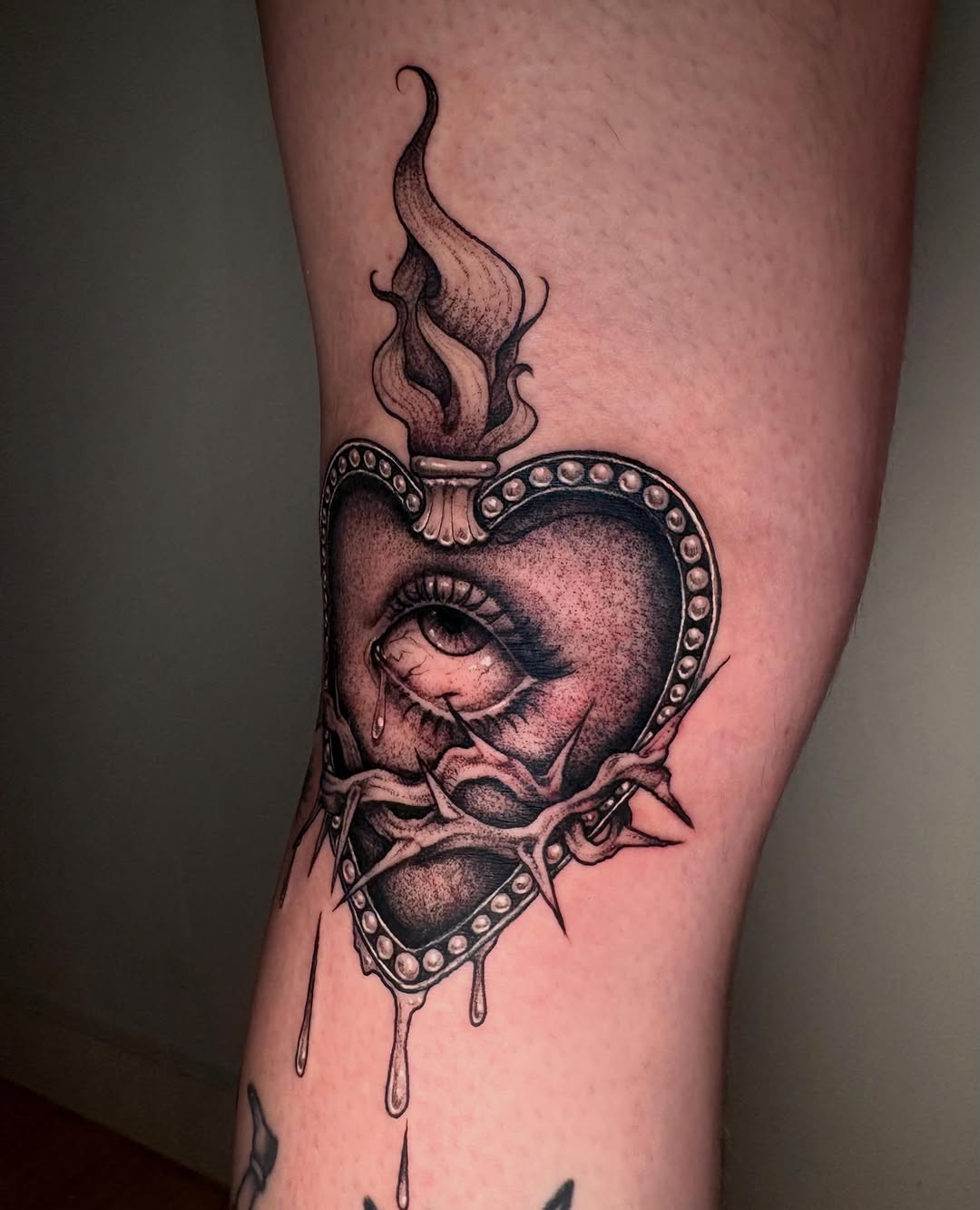 Tattoo by @juuls.ink — black_and_grey, illustrative