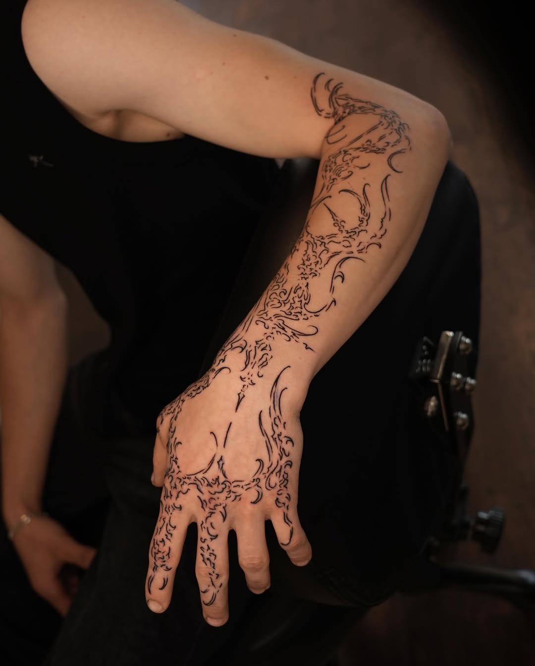 Tattoo by @rtrv.tattoo — blackwork, ornamental