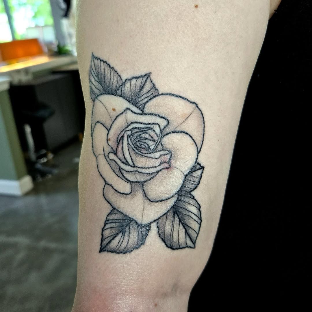 Tattoo by @amhinrichs — black_and_grey