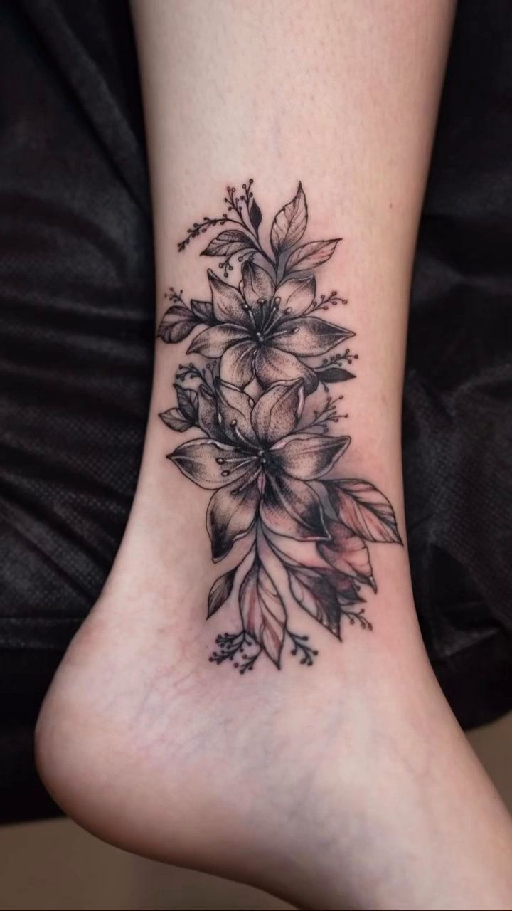 Tattoo by @tatu.habibi โ fine_line, black_and_grey
