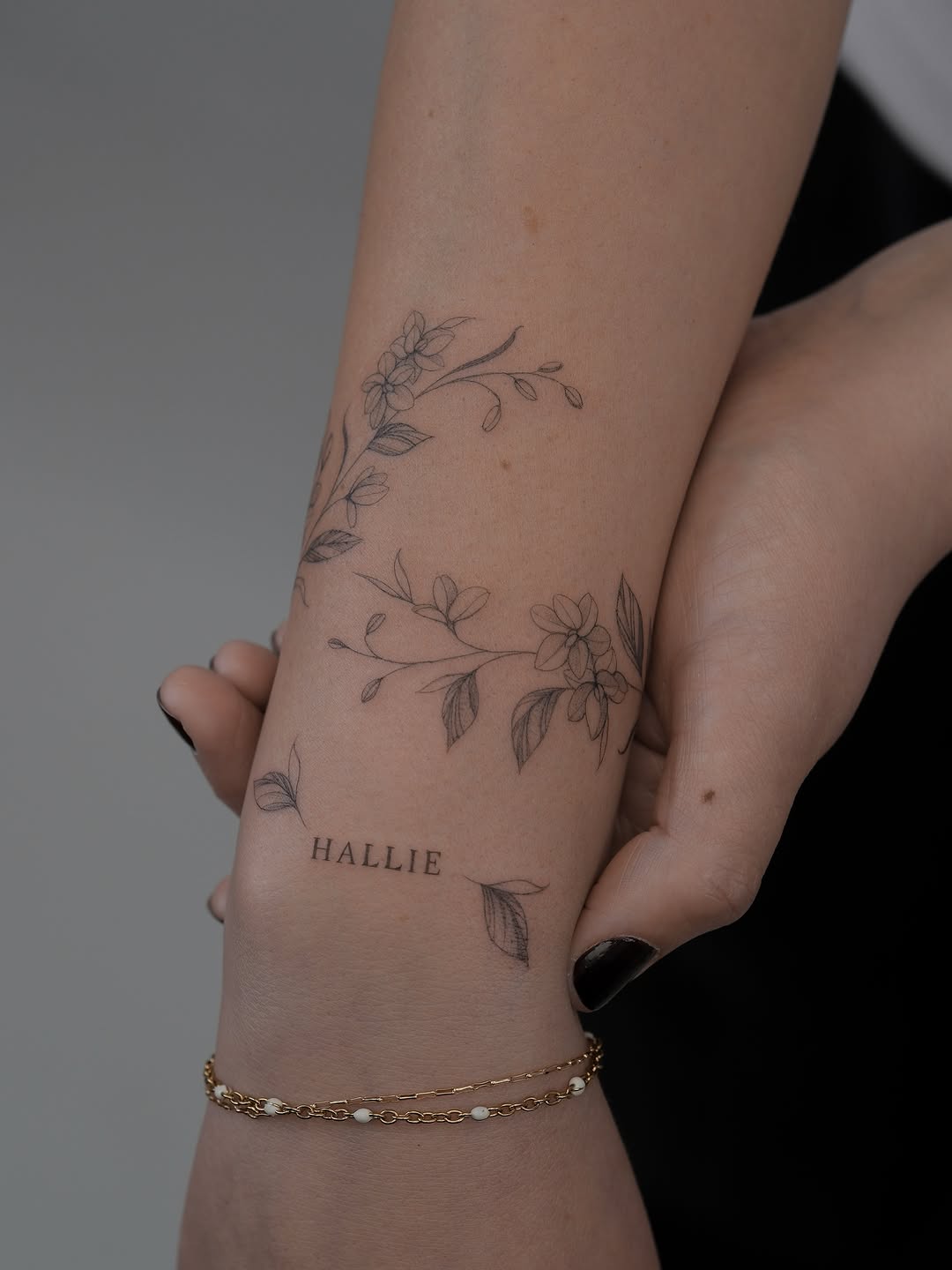 Tattoo by @naughty_rabbit_tattoo — fine_line, lettering_script